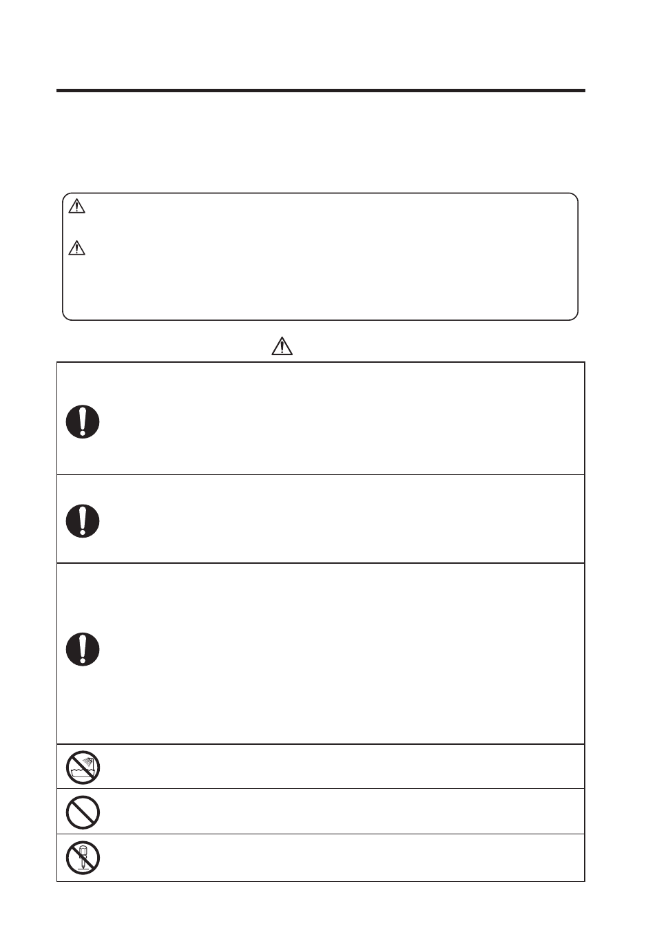 Safety instructions, Warning, Caution | Fujioh FDR-4200D User Manual | Page 2 / 48