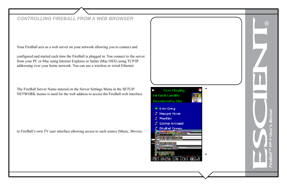 Controlling fireball from a web browser | Flying Pig Systems FireBallTM FP-1 User Manual | Page 70 / 77