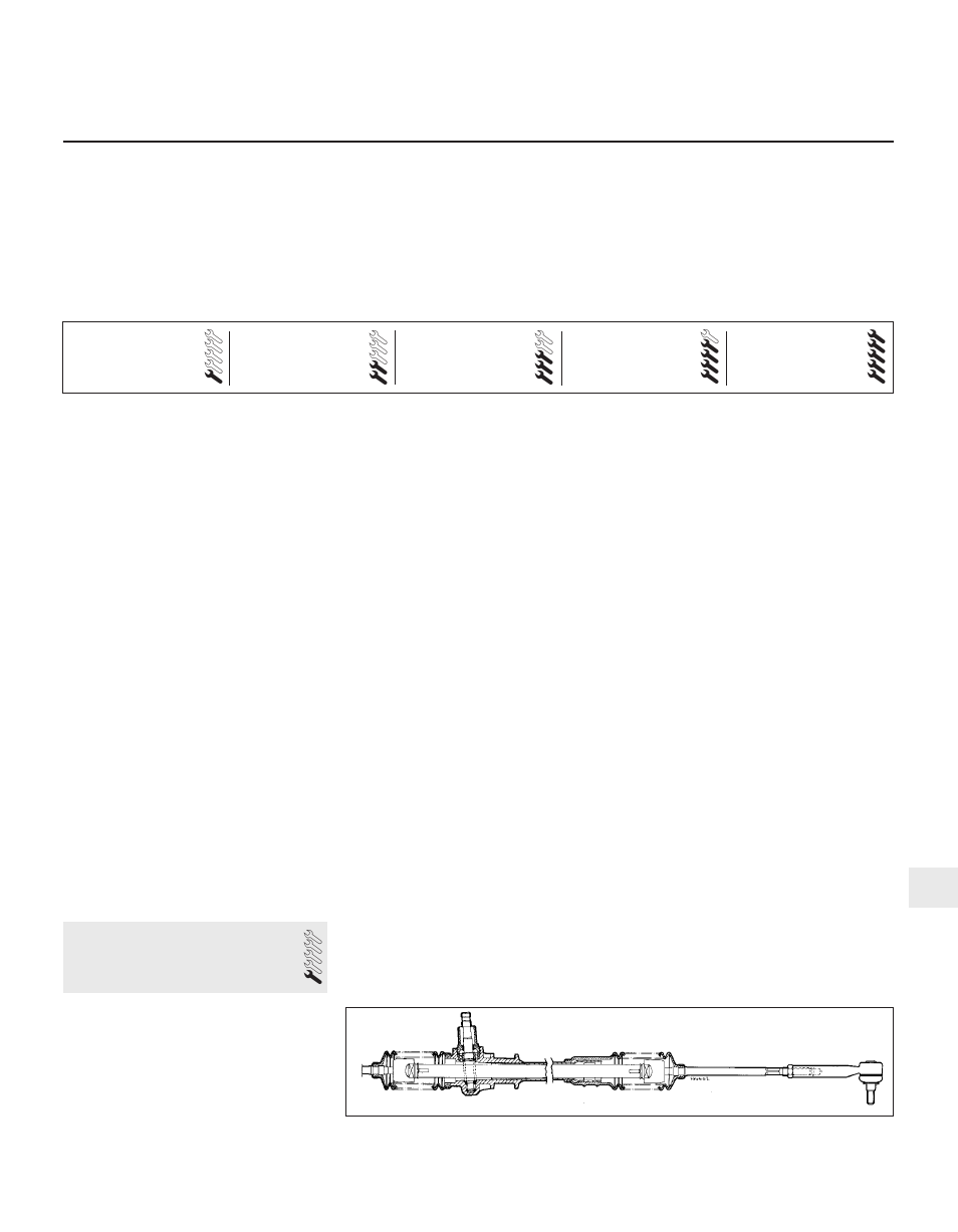 Chapter 10 steering, Specifications contents, Degrees of difficulty | FIAT Uno 45 User Manual | Page 104 / 303