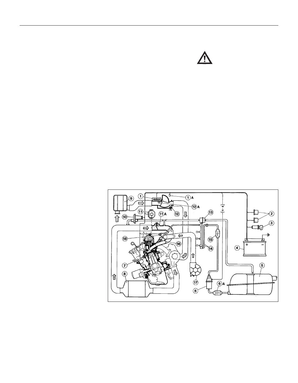 Fuel evaporation control system - general, Description | FIAT Uno 45 User Manual | Page 203 / 303