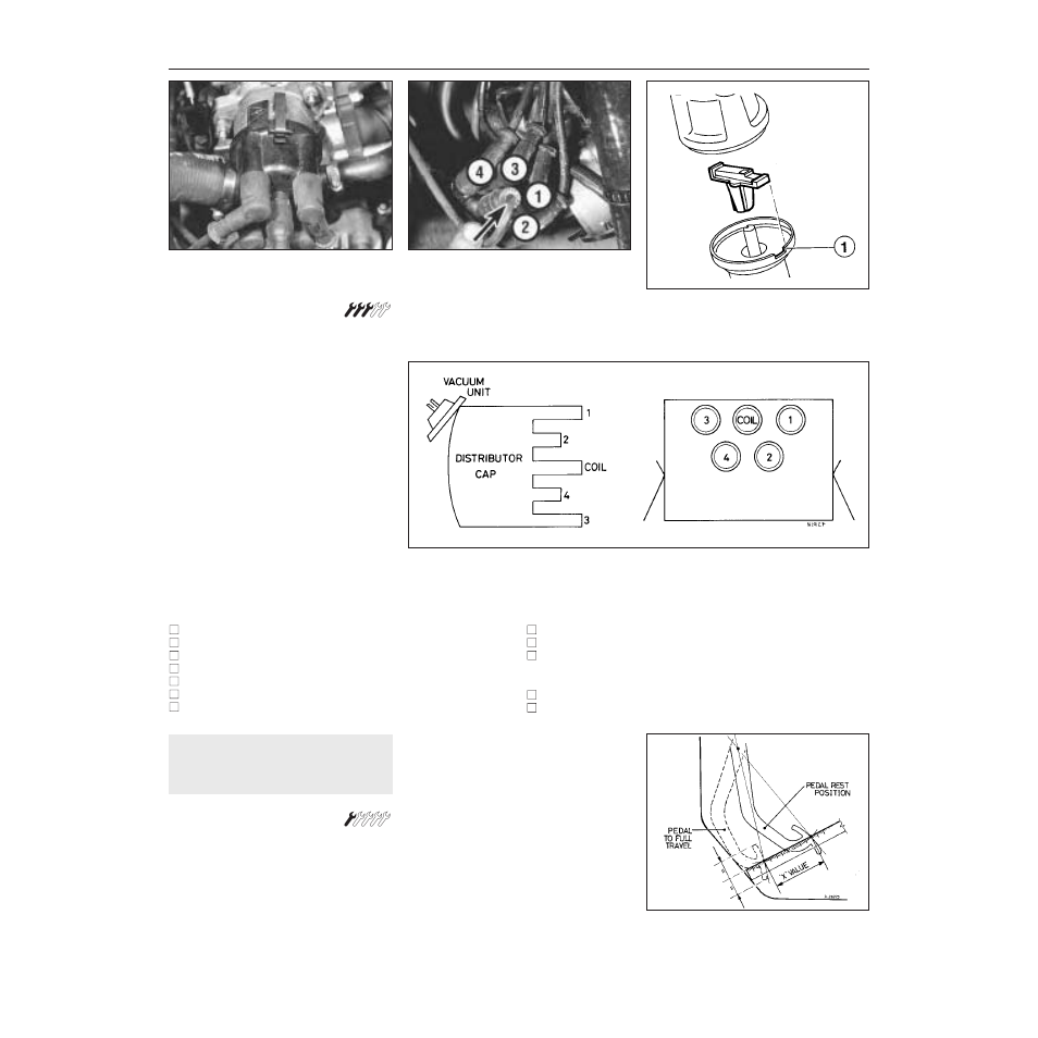 Fault finding - microplex ignition system | FIAT Uno 45 User Manual | Page 217 / 303