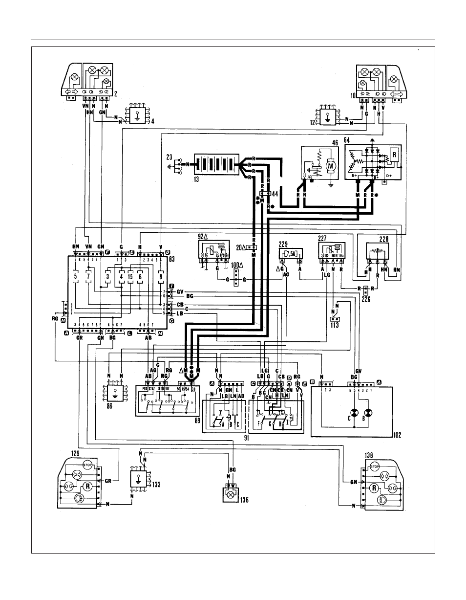 14•26 wiring diagrams | FIAT Uno 45 User Manual | Page 265 / 303