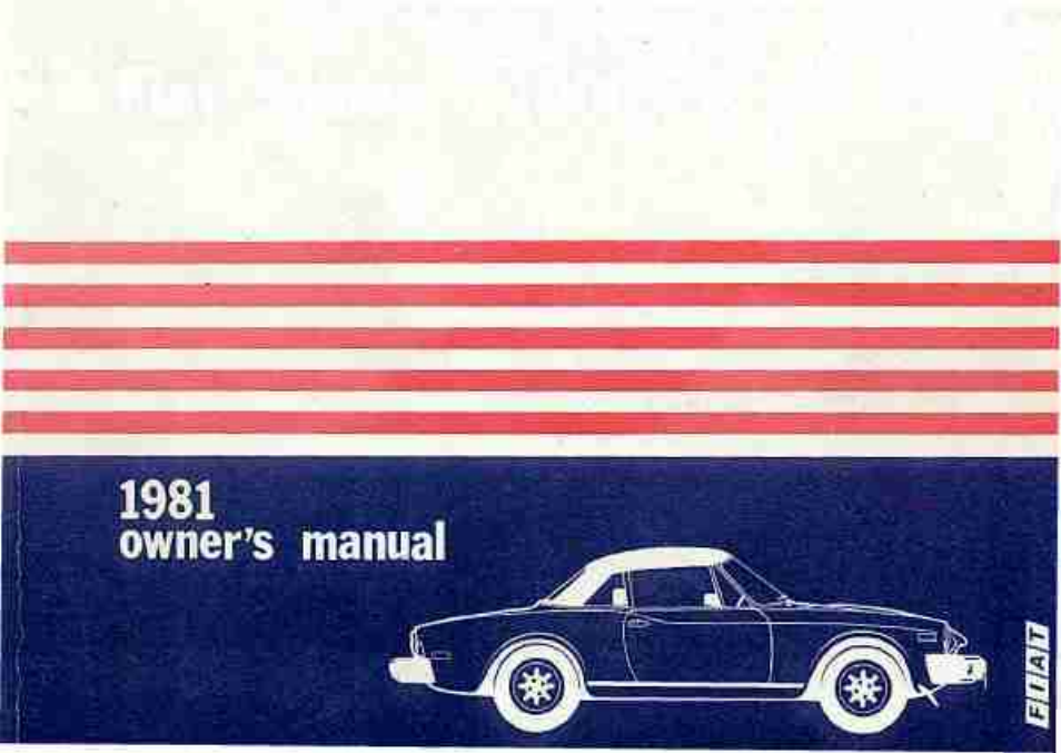 FIAT SPIDER 2000 User Manual | 68 pages