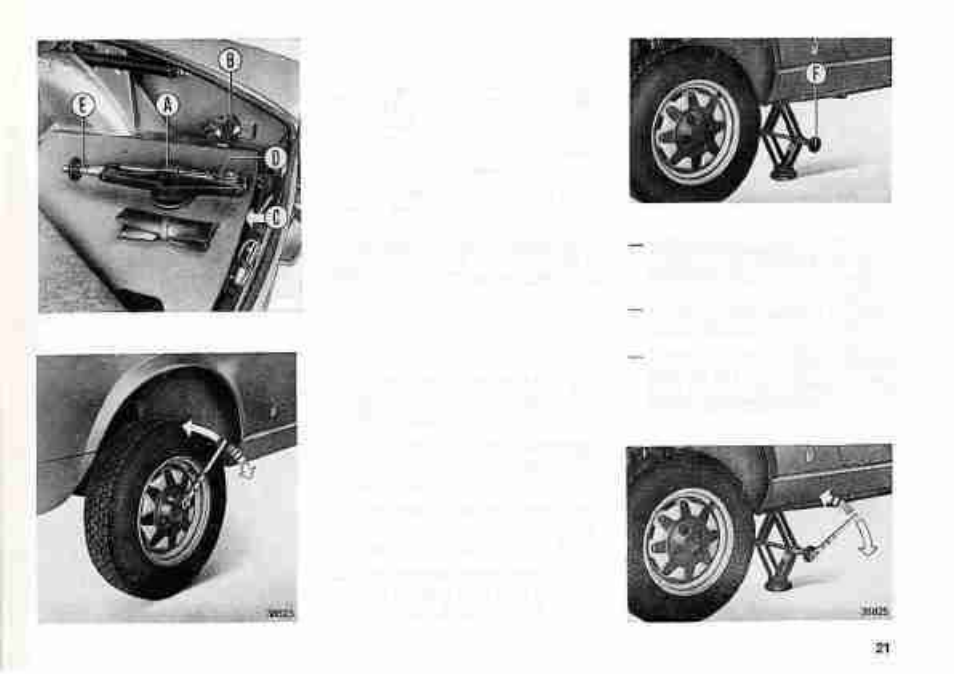 Wheel changing | FIAT SPIDER 2000 User Manual | Page 23 / 68