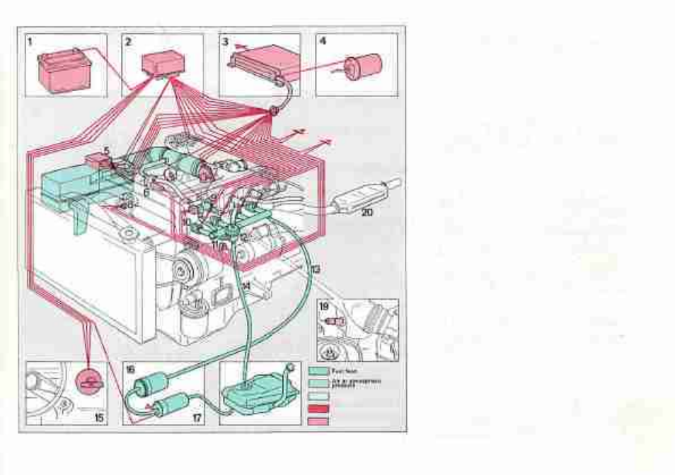 Electronic fuel injection diagram | FIAT SPIDER 2000 User Manual | Page 35 / 68