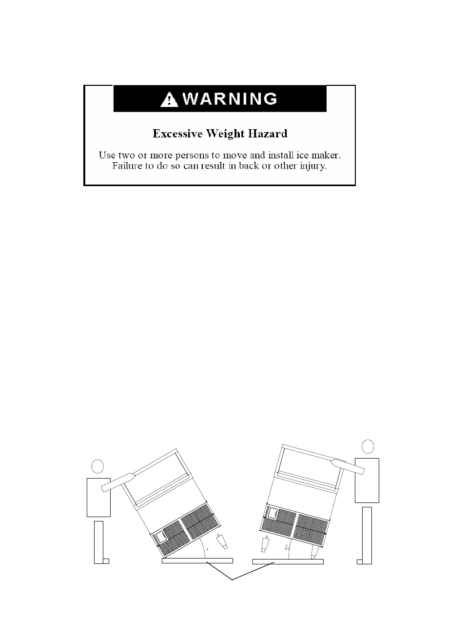 Ice maker installation, Unpacking, Installing the adjustable feet | Franklin Industries, L.L.C. FIM200 User Manual | Page 8 / 24