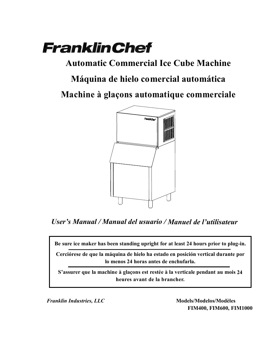 Franklin Industries, L.L.C. FIM400 User Manual | 72 pages