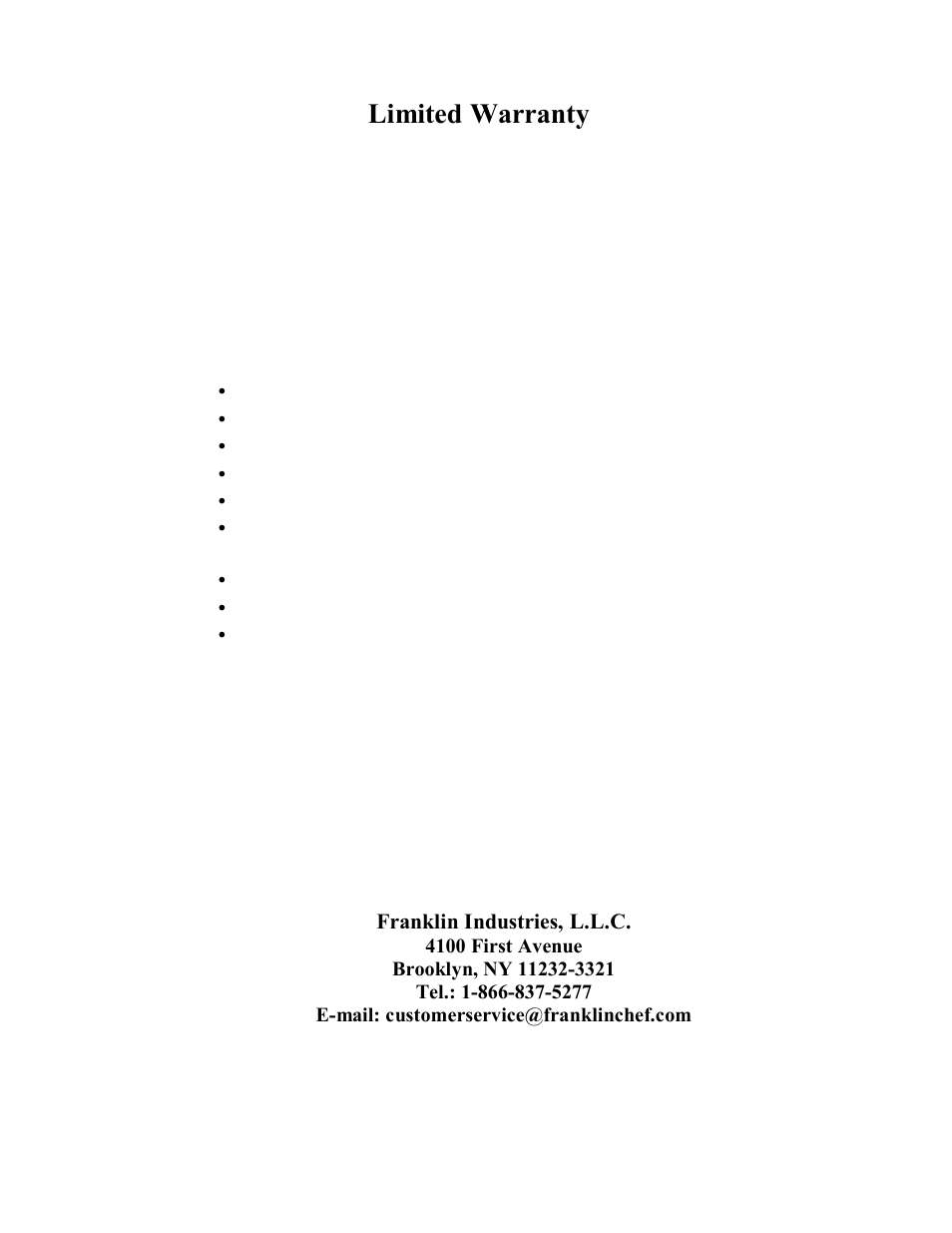 Franklin Industries, L.L.C. FIM400 User Manual | Page 23 / 72