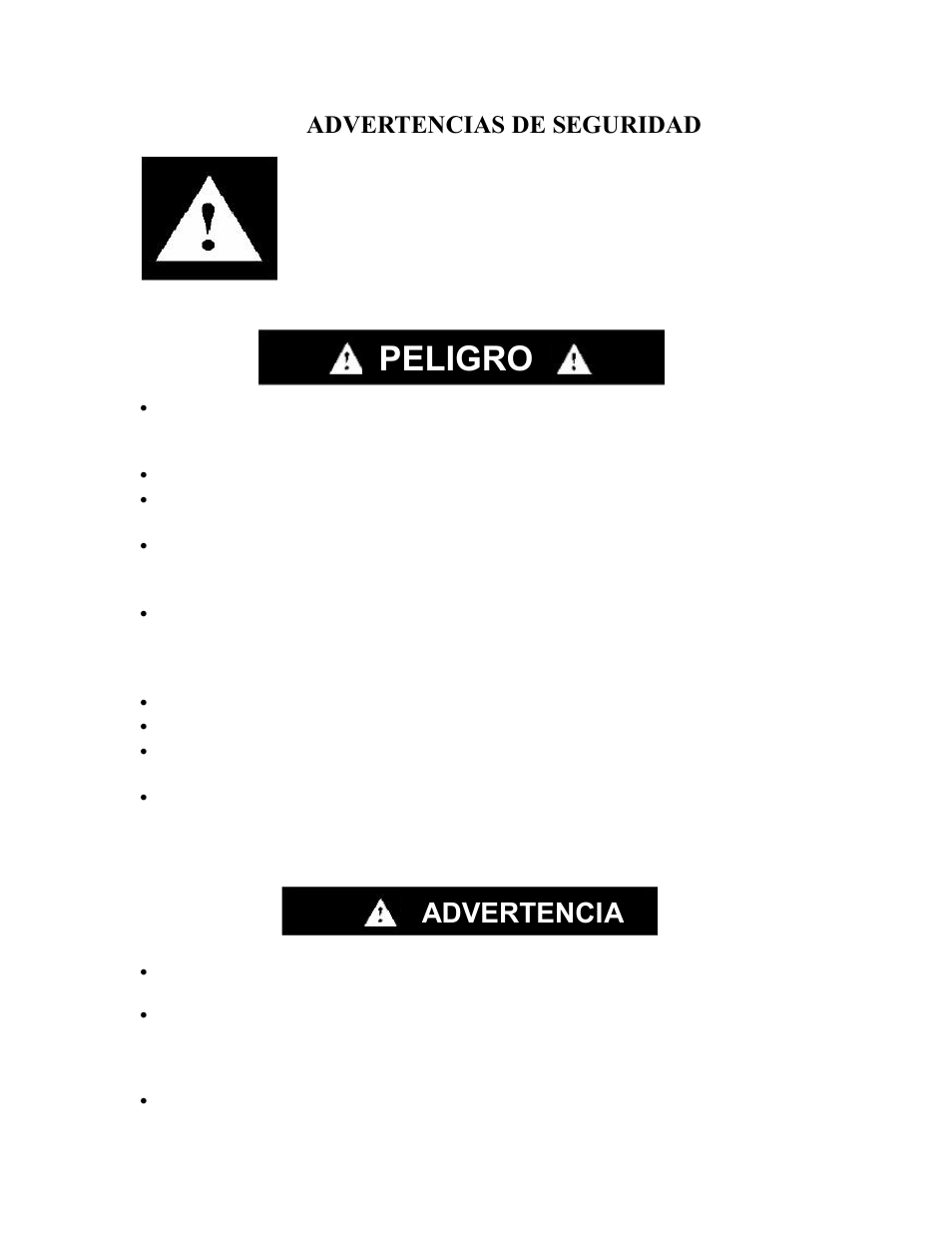 Peligro, Advertencia, Advertencias de seguridad | Franklin Industries, L.L.C. FIM400 User Manual | Page 26 / 72
