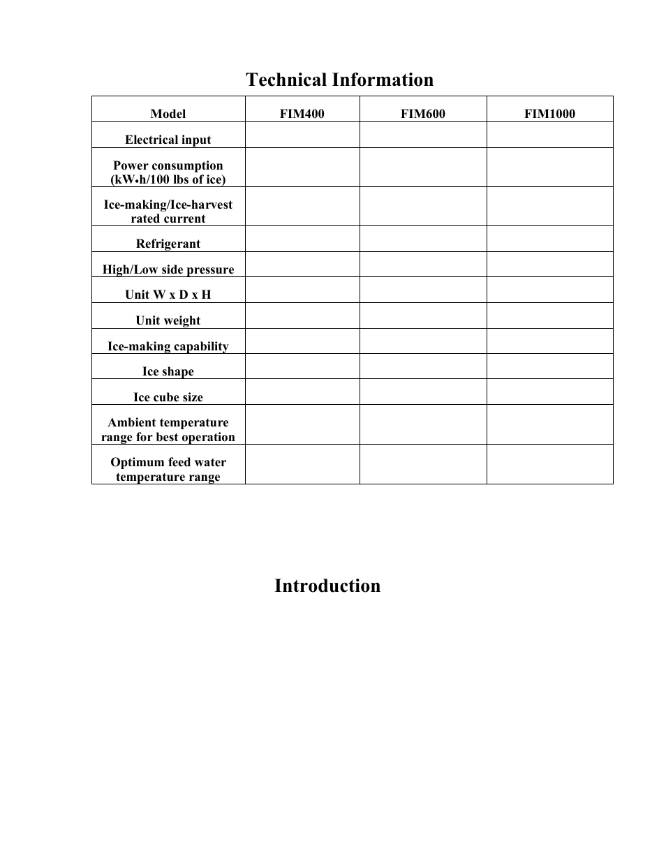 Franklin Industries, L.L.C. FIM400 User Manual | Page 6 / 72