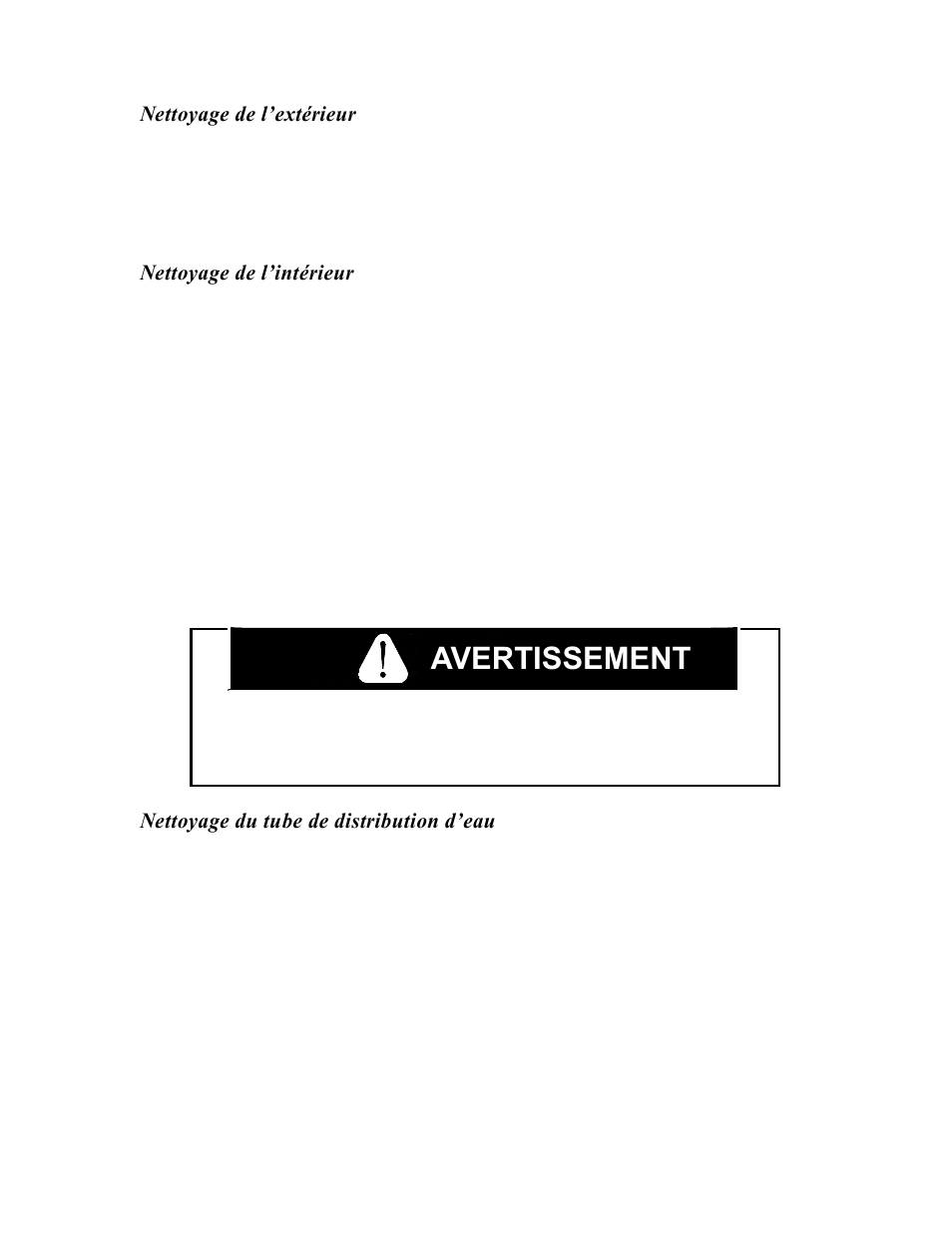 Avertissement, Advertencia | Franklin Industries, L.L.C. FIM400 User Manual | Page 63 / 72