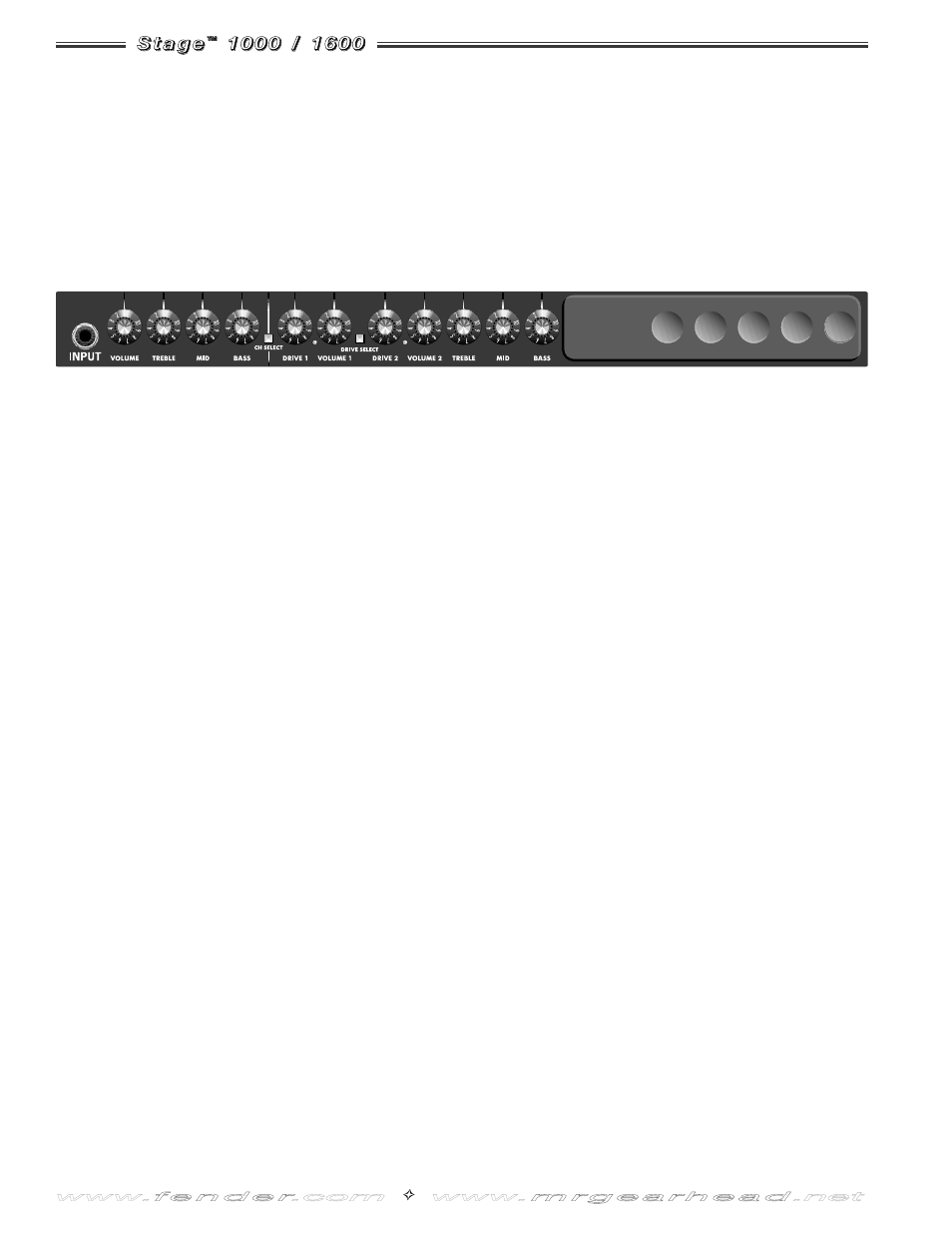 Fender Stage 1000 User Manual | Page 12 / 20