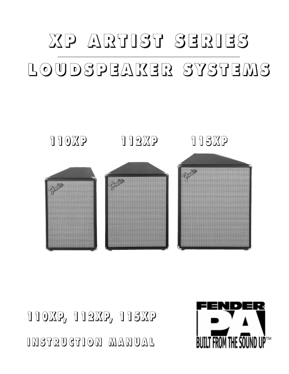 Fender 115XP User Manual | 4 pages