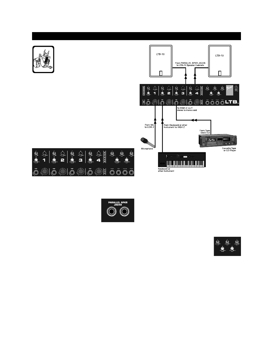 Basic setup of your ltb | Fender LTB Portable Sound System User Manual | Page 6 / 11