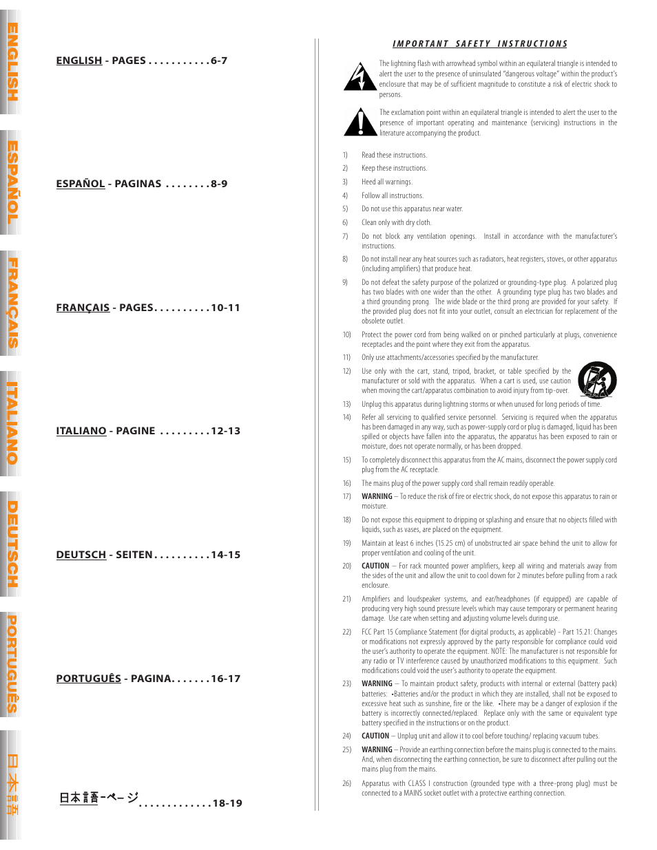 Fender Mustang V User Manual | Page 2 / 20