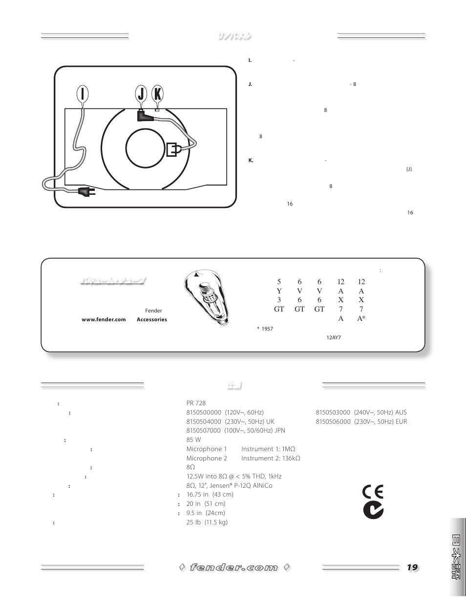 Fender 57 Amp User Manual | Page 20 / 21