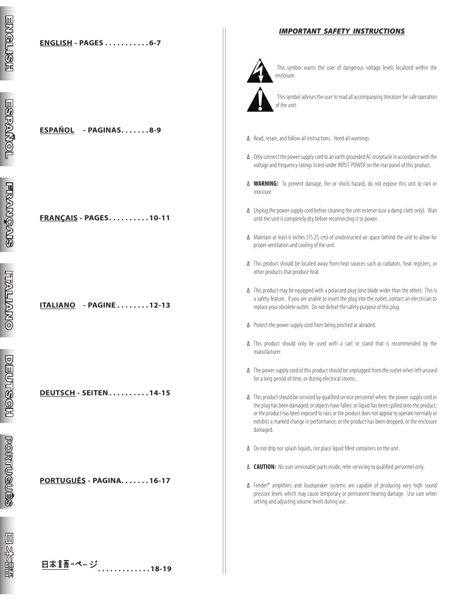 Fender 57 Amp User Manual | Page 3 / 21