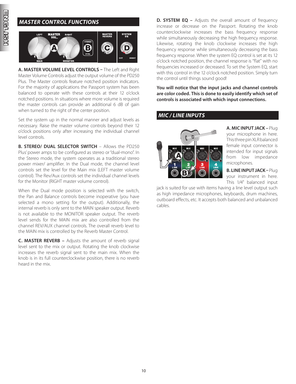 Fender Passport Portable Sound Systems PD250 Plus User Manual | Page 10 / 76