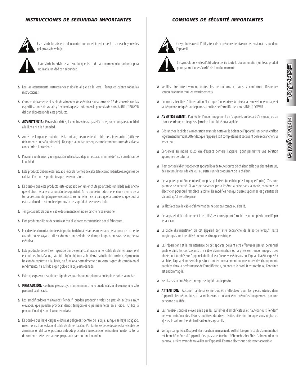 Fender Passport Portable Sound Systems PD250 Plus User Manual | Page 3 / 76