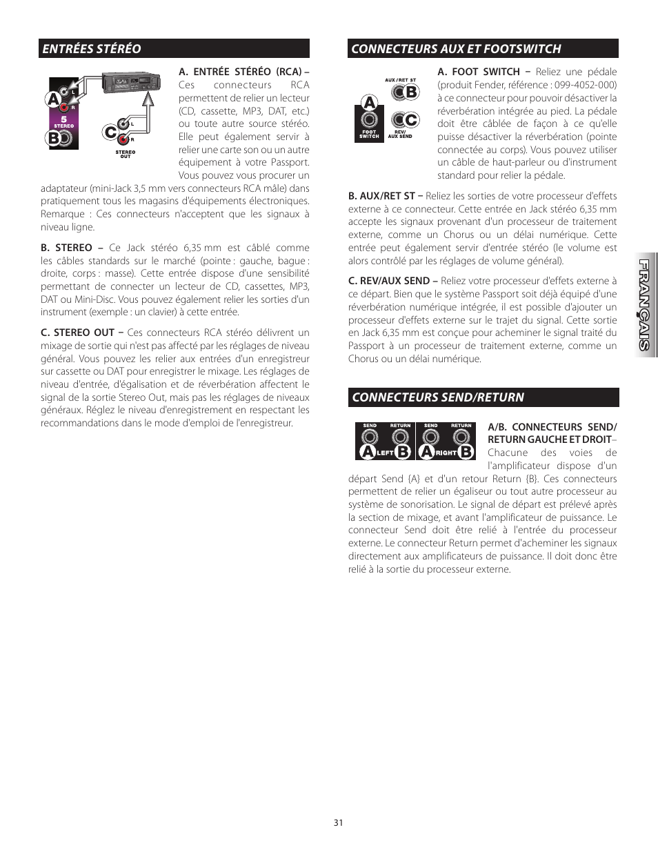 Fender Passport Portable Sound Systems PD250 Plus User Manual | Page 31 / 76