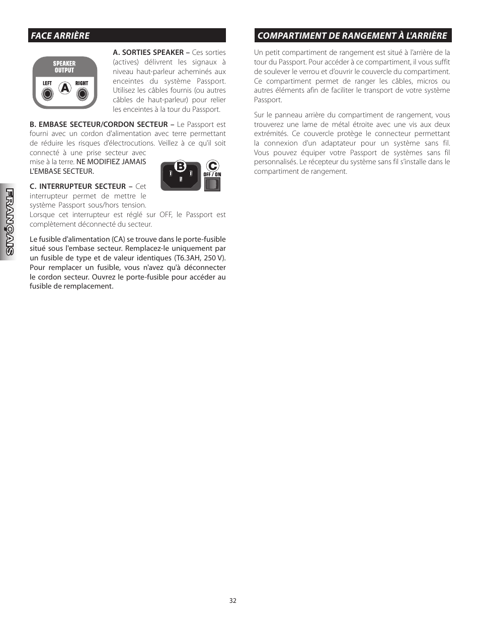 Fender Passport Portable Sound Systems PD250 Plus User Manual | Page 32 / 76