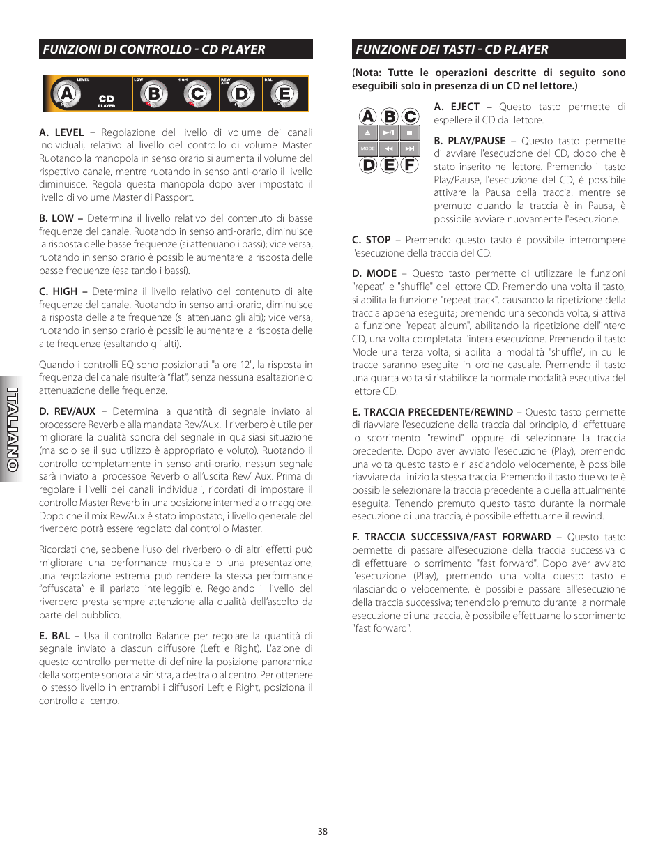 Fender Passport Portable Sound Systems PD250 Plus User Manual | Page 38 / 76