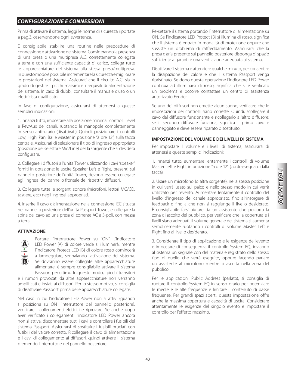 Fender Passport Portable Sound Systems PD250 Plus User Manual | Page 43 / 76