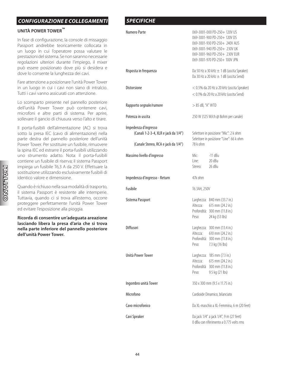 Fender Passport Portable Sound Systems PD250 Plus User Manual | Page 44 / 76