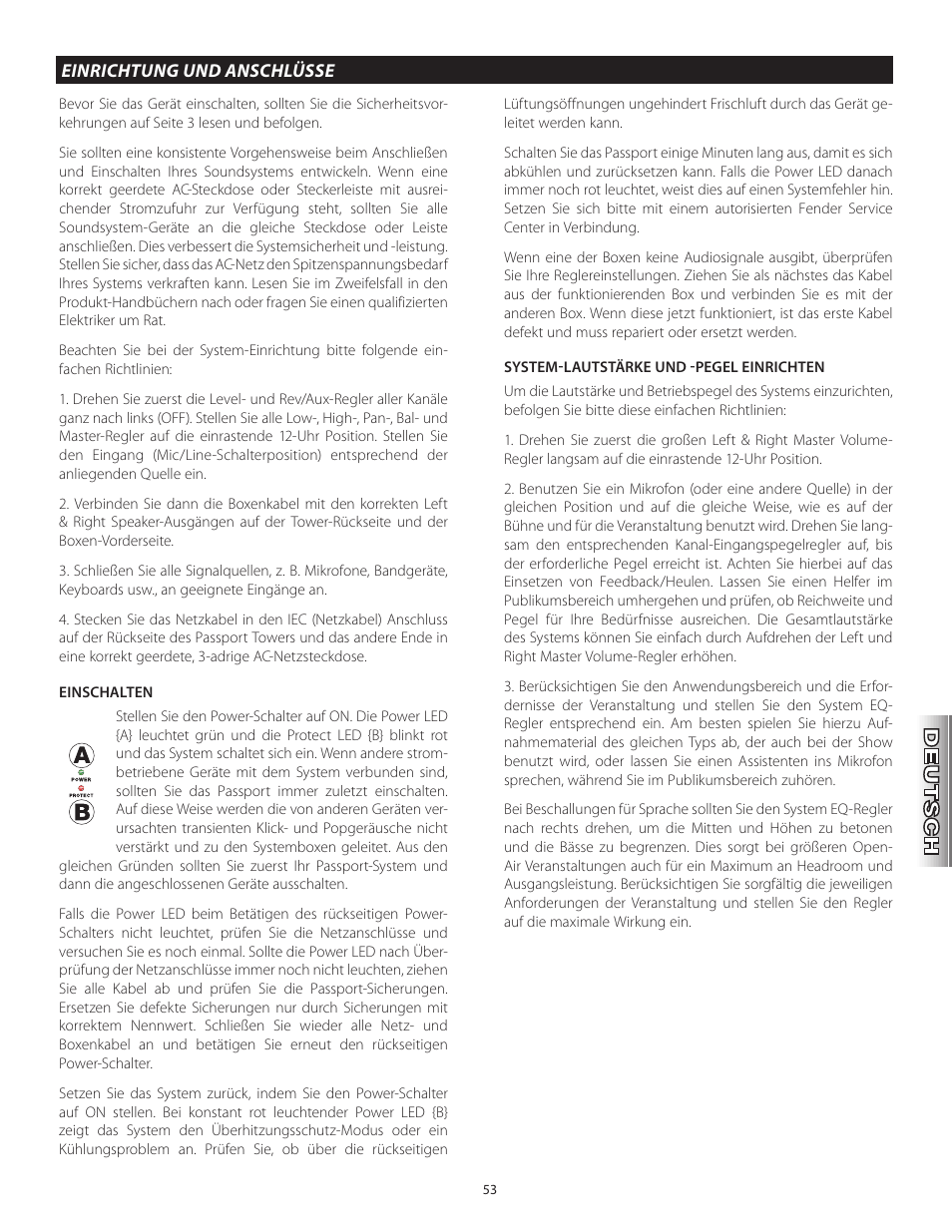 Fender Passport Portable Sound Systems PD250 Plus User Manual | Page 53 / 76