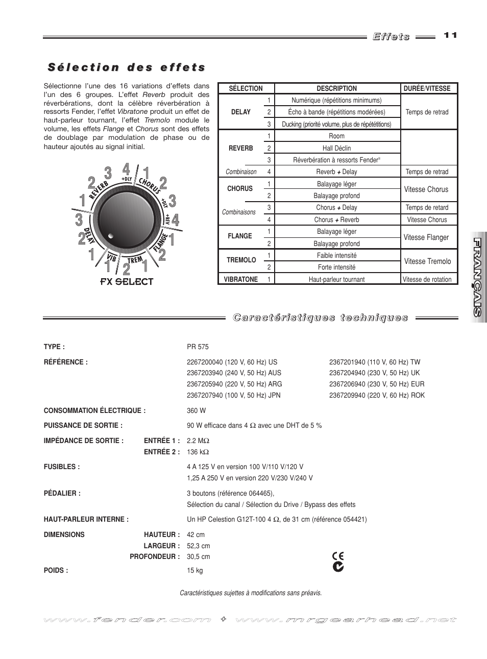 Fender Deluxe 900 User Manual | Page 11 / 20