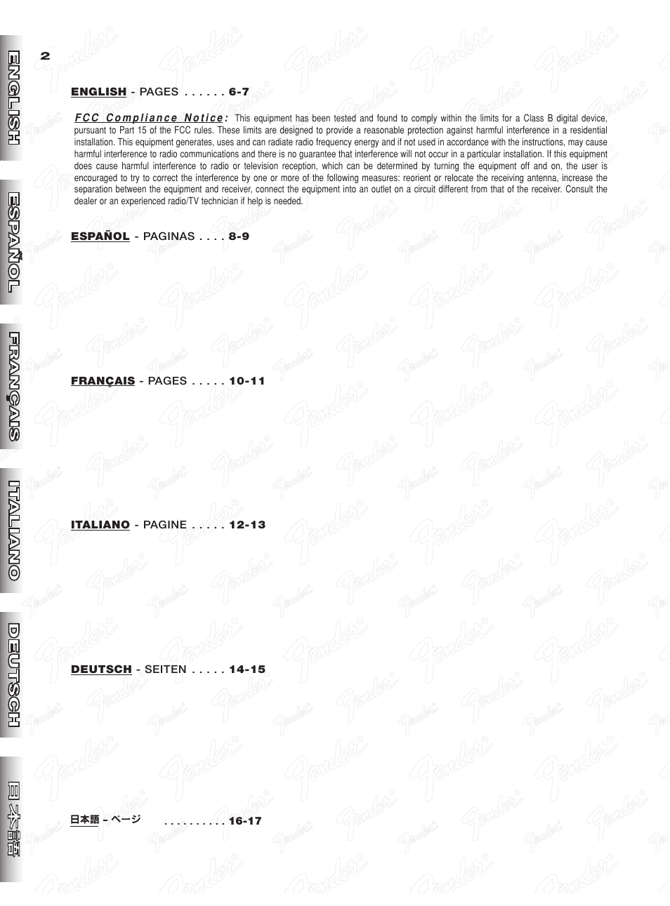 Fender Deluxe 900 User Manual | Page 2 / 20