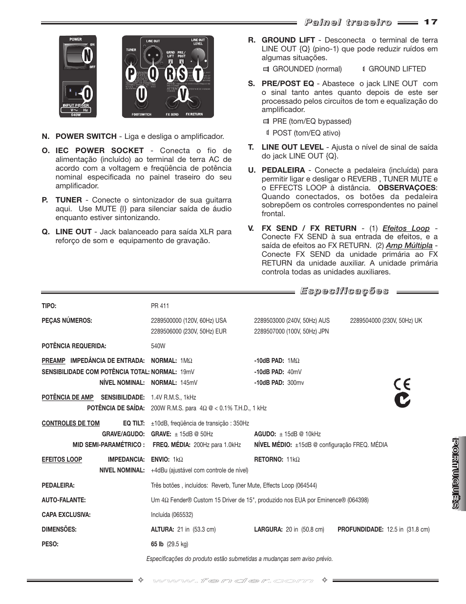 Fender Steel King User Manual | Page 17 / 20