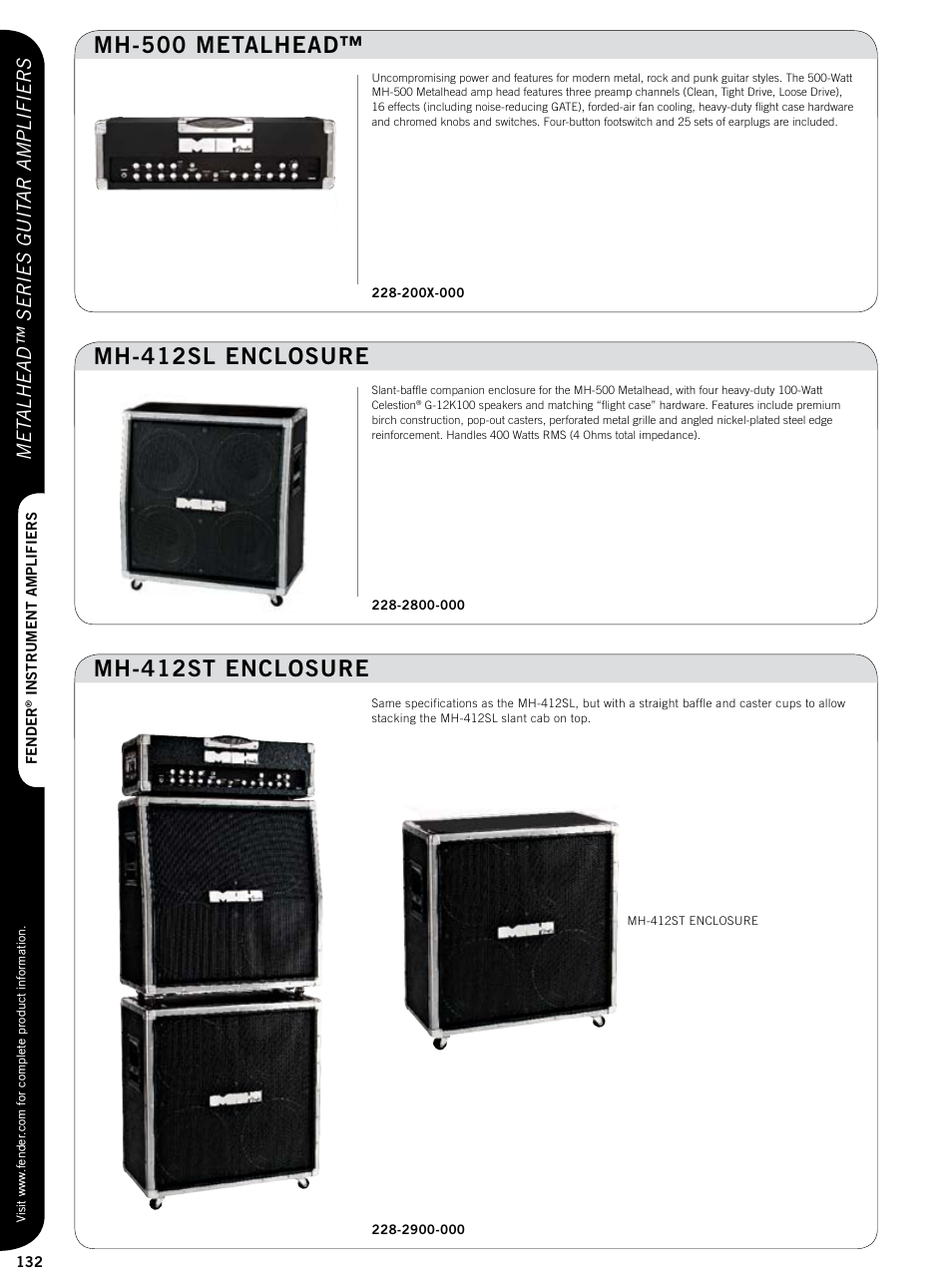 Met alhead™ series guit ar amplifiers | Fender Custom series guitar amplifiers User Manual | Page 11 / 20