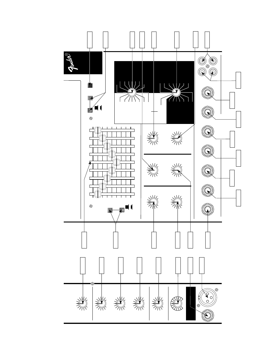 Sr6520pd, Digital reverb and effects, Dsp powered mixer | Front p anel controls, Channel controls | Fender SR-8520PD User Manual | Page 10 / 14