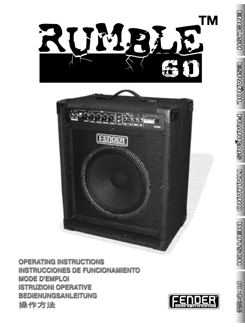 Fender Rumble 60 User Manual | 20 pages