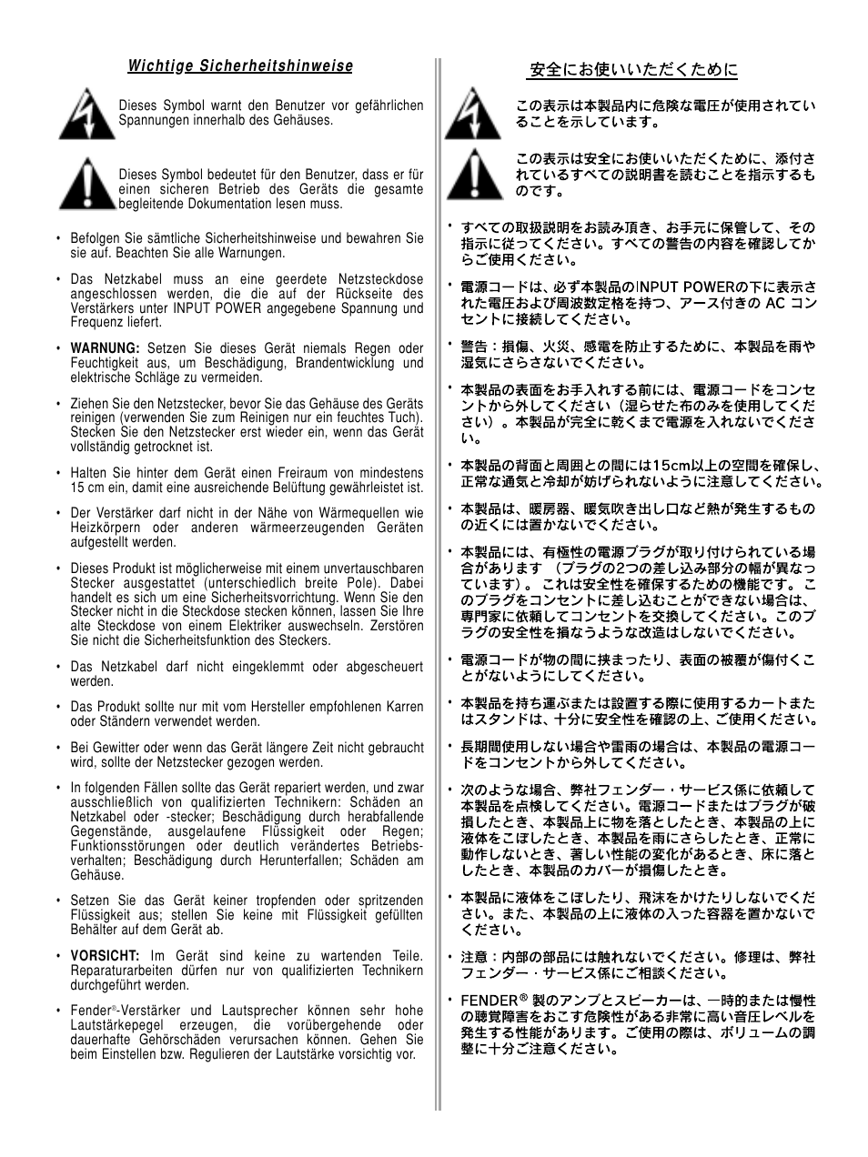 Fender Rumble 60 User Manual | Page 5 / 20