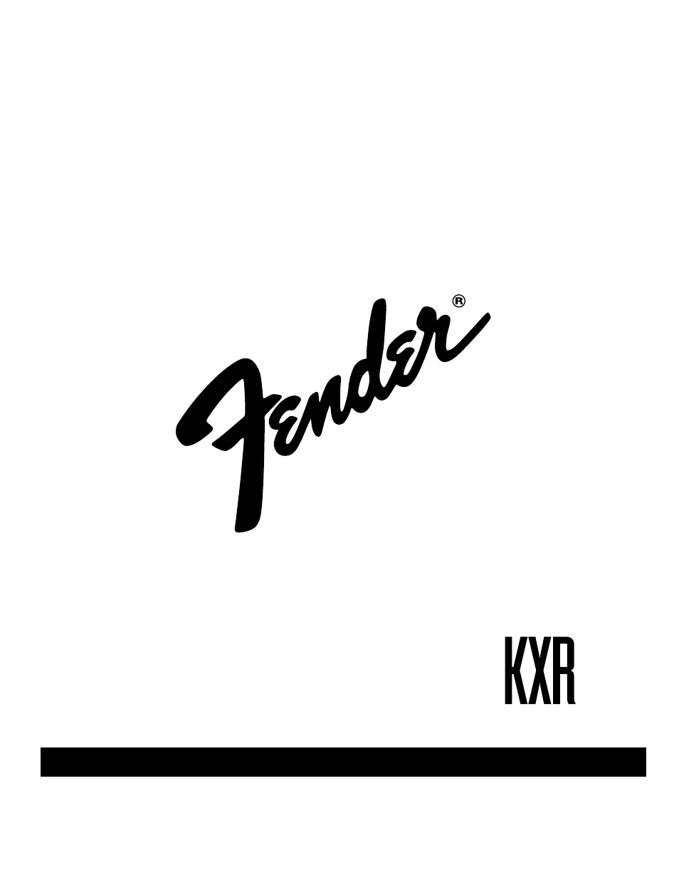 Fender KXR 200 User Manual | 7 pages