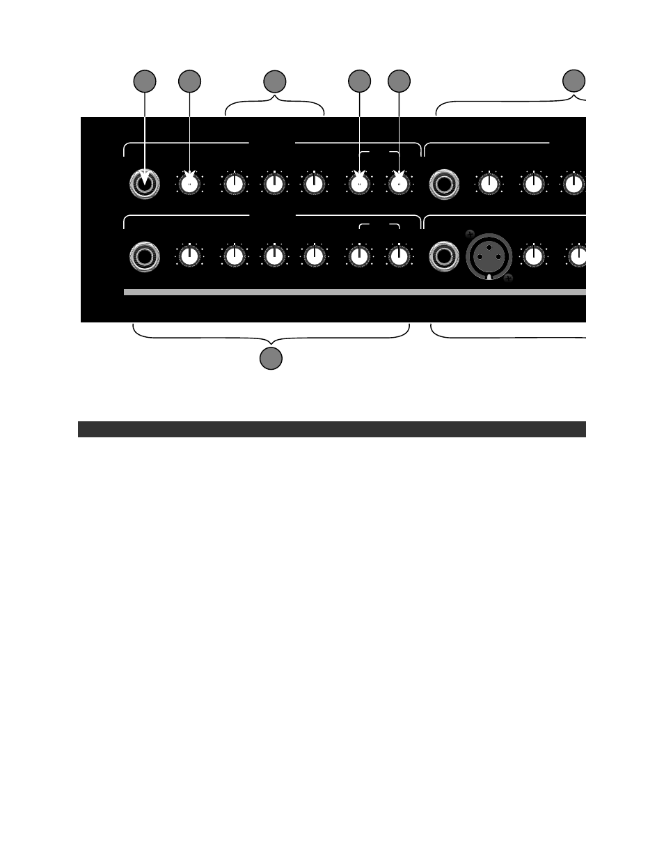 Kxr 200 front panel functions | Fender KXR 200 User Manual | Page 3 / 7