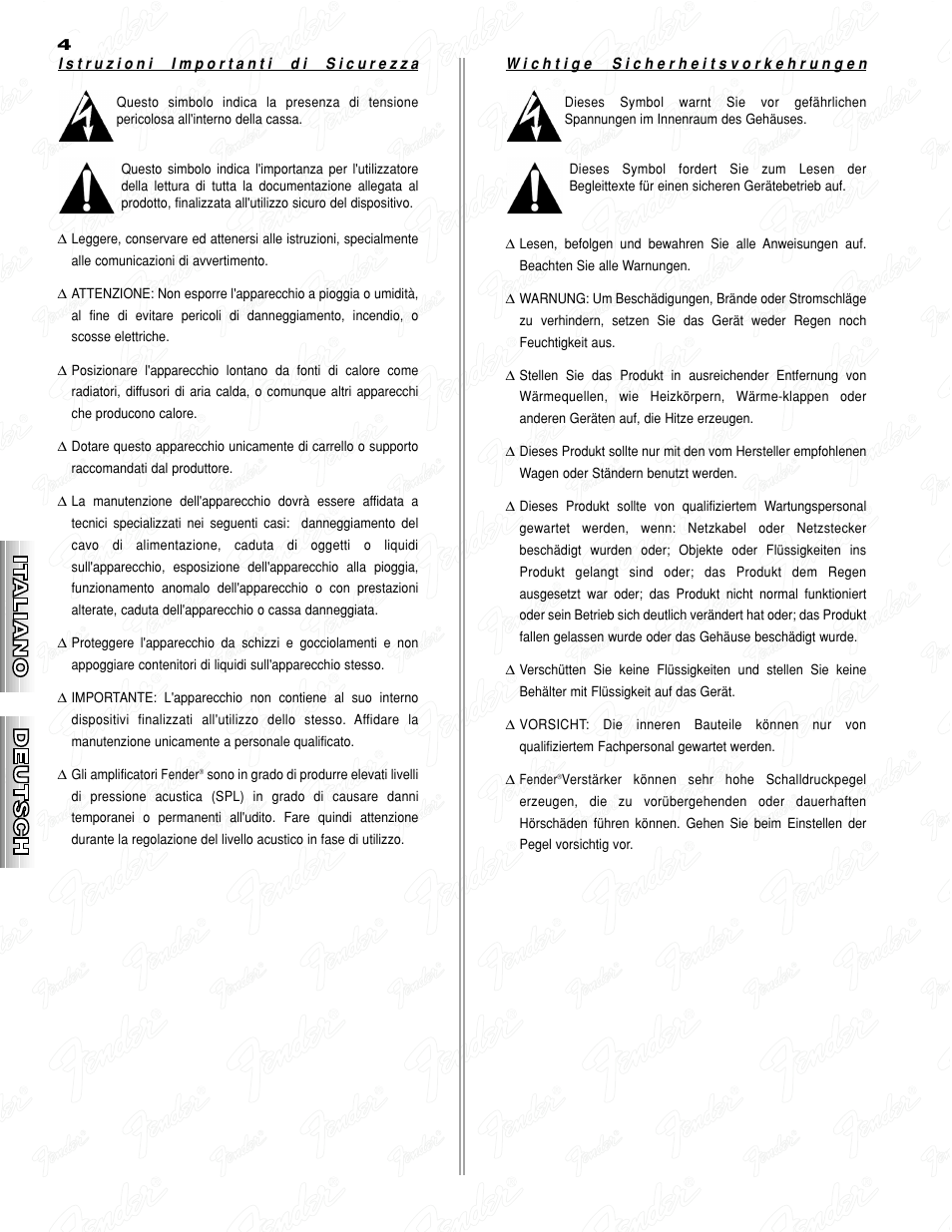 Fender Bassman 410 User Manual | Page 4 / 16