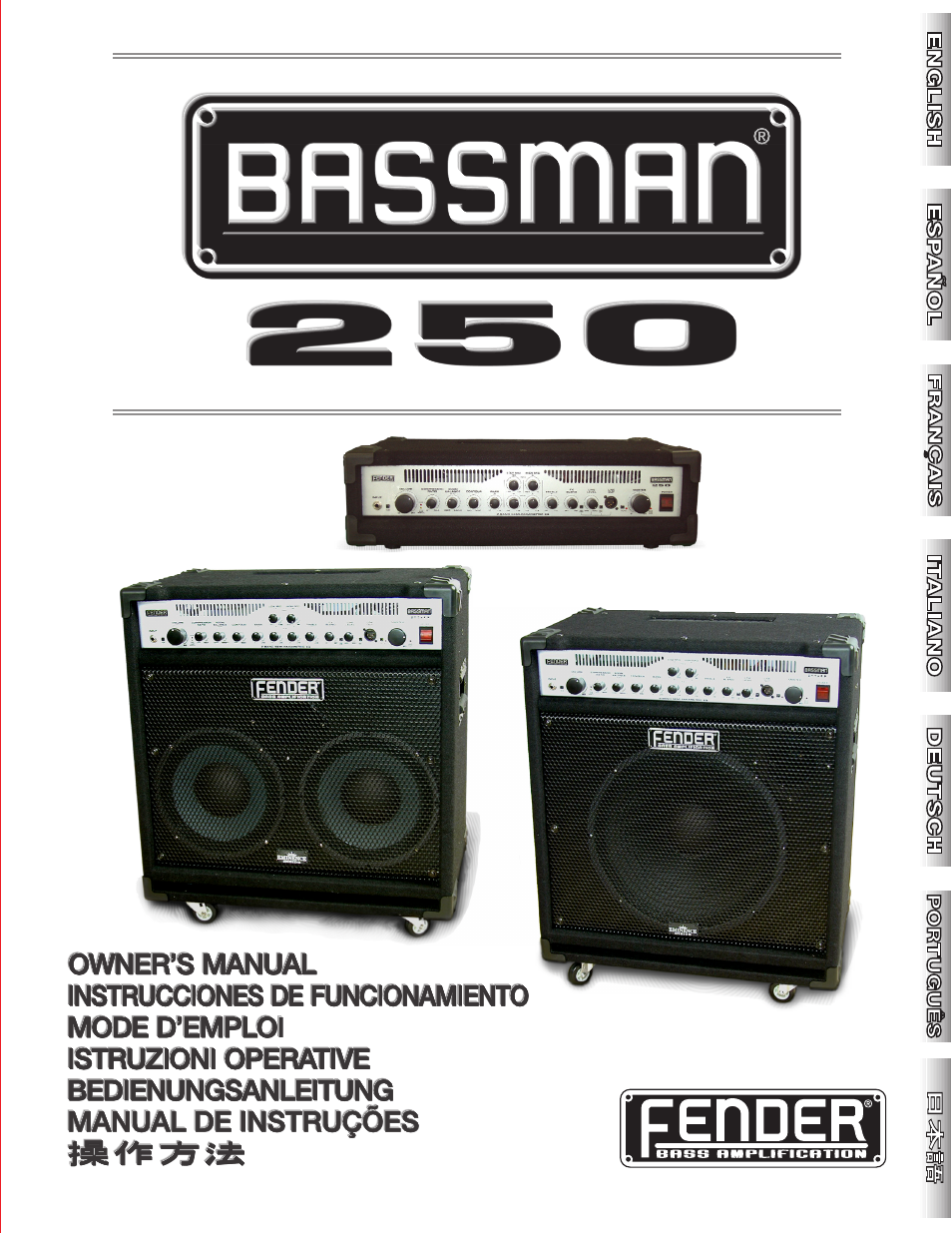Fender BASSMAN 250 User Manual | 28 pages