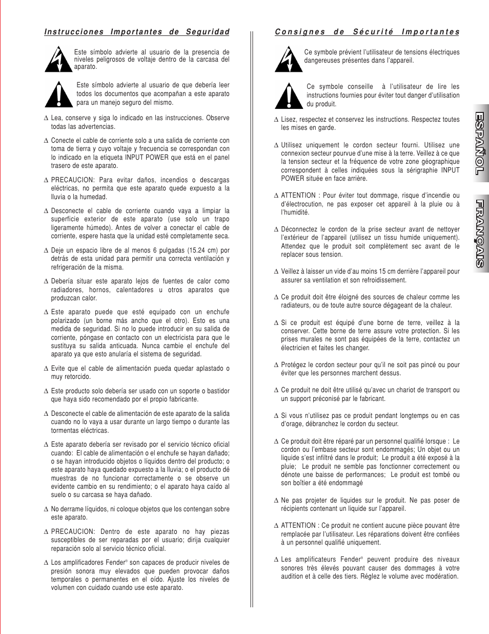 Fender BASSMAN 250 User Manual | Page 3 / 28