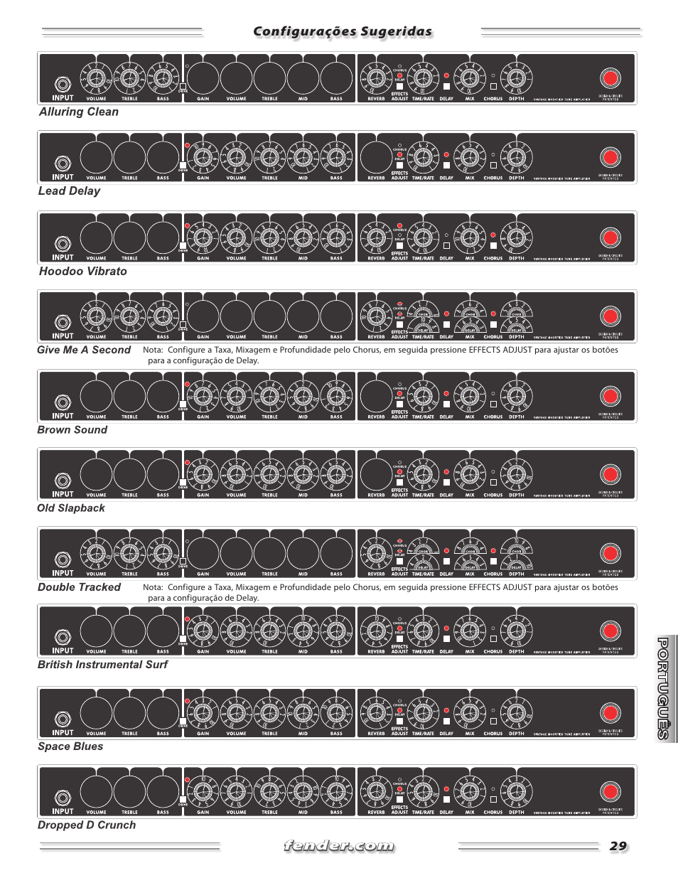 Fender Band-Master & Deluxe User Manual | Page 29 / 34