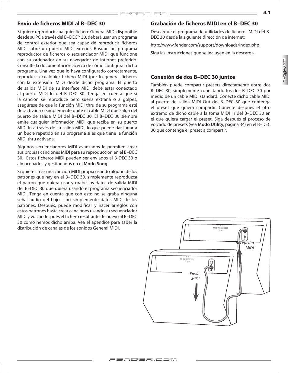 Fender B-DEC 30 User Manual | Page 41 / 156