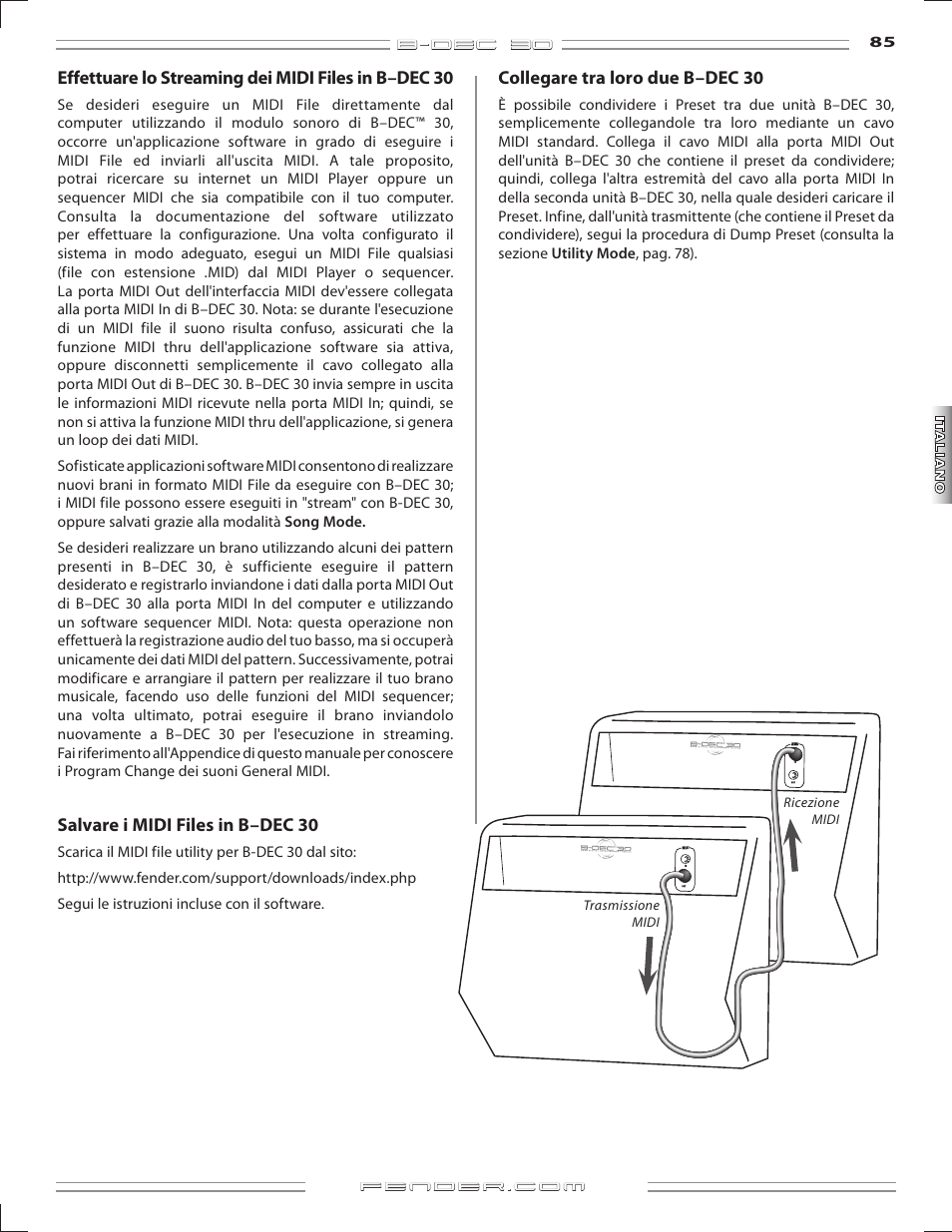 Fender B-DEC 30 User Manual | Page 85 / 156