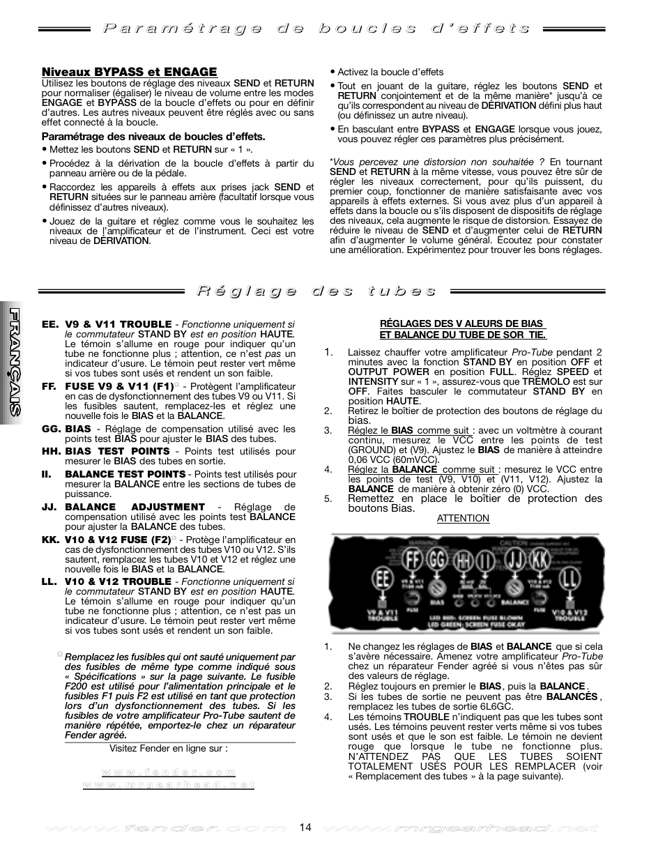 Fender Twin Amp User Manual | Page 14 / 28