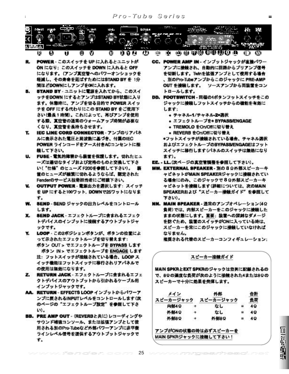 Fender Twin Amp User Manual | Page 25 / 28