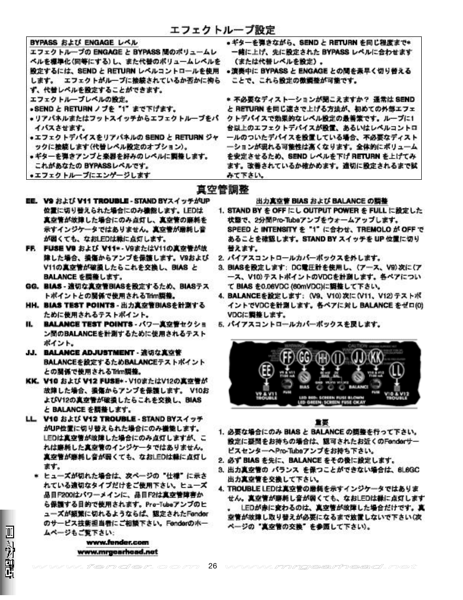 Fender Twin Amp User Manual | Page 26 / 28