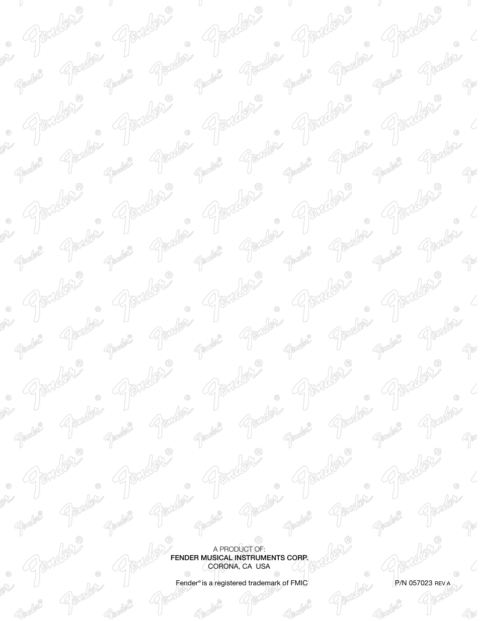 Fender Twin Amp User Manual | Page 28 / 28