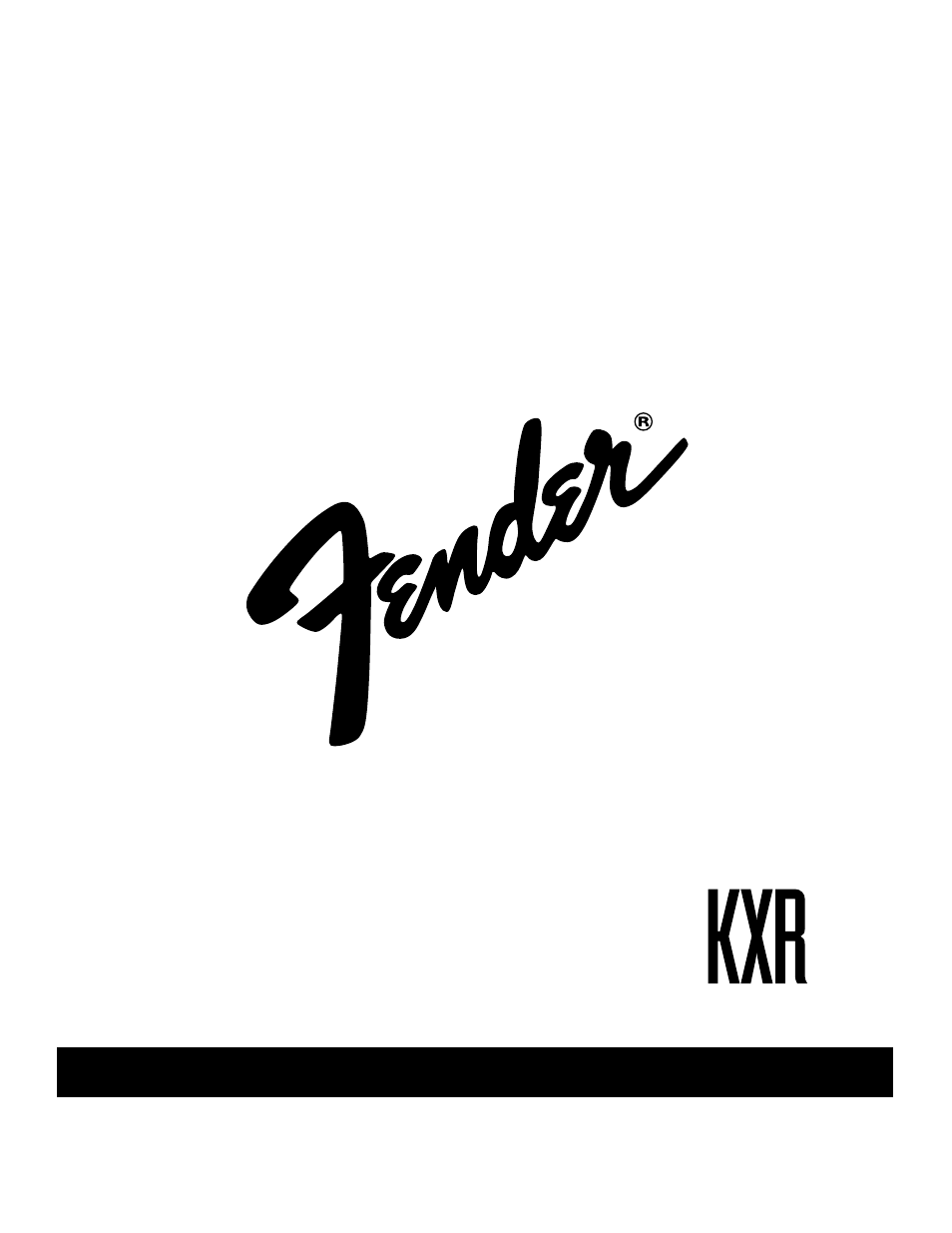 Fender KXR SIXTY (KXR 60) User Manual | 7 pages