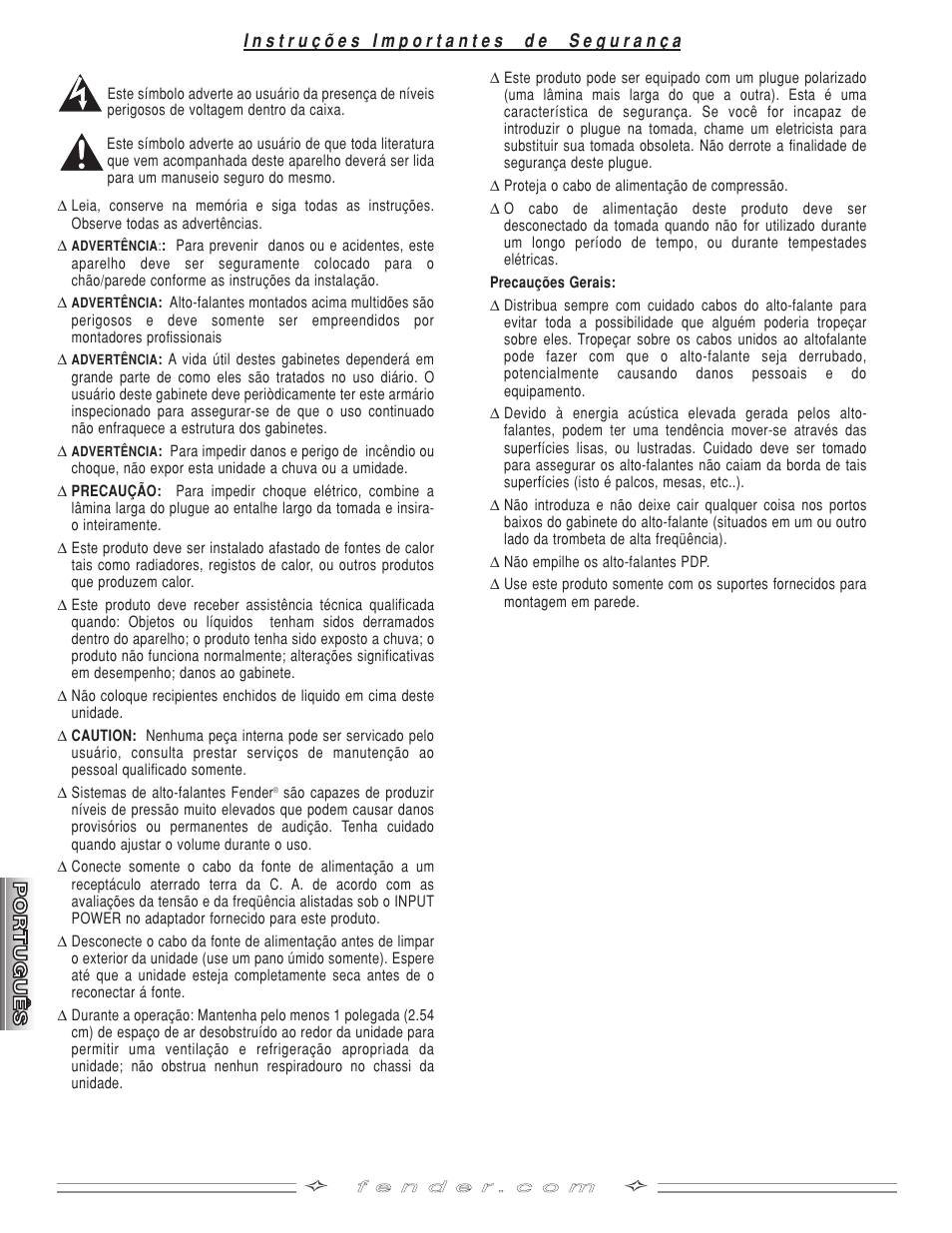 Fender PDP-S50 User Manual | Page 8 / 38